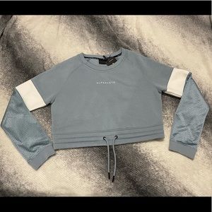NWT Alphalete Crop Crewneck Sweater